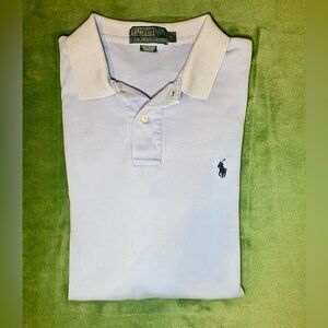 Polo by Ralph Lauren, size large, light blue, pre worn condition